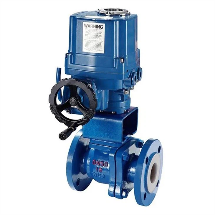 Electric Fluorine Lined Ball Control Valve